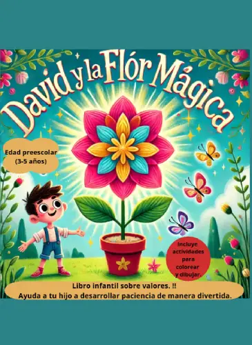 portada libro infantil david y la flor magica